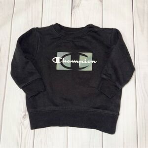 Black Champion Logo Crewneck - size 2T